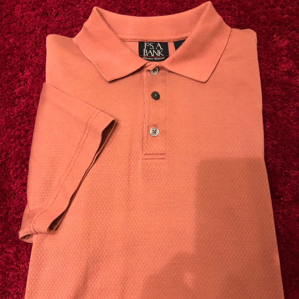Salmon Patterned Polo